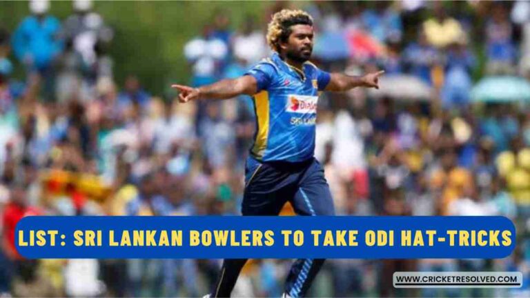 List: Sri Lankan Bowlers to Take Hat-Tricks in ODI Cricket