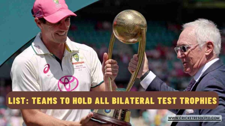 List: Teams to Hold All Bilateral Test Trophies At the Same Time