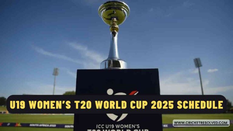 U19 Women’s T20 World Cup 2025: Schedule