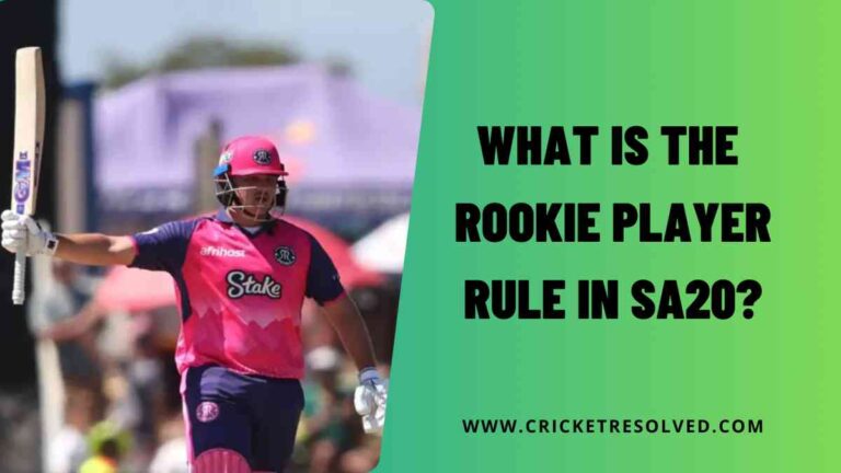 What is the Rookie Player Rule in SA20?