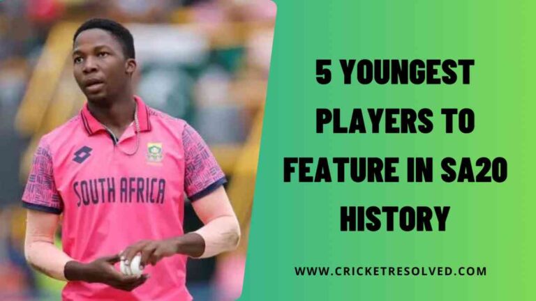 5 Youngest Players to Feature in SA20 History