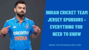 Indian Cricket Team Jersey Sponsors 2025 - Everything You Need to Know