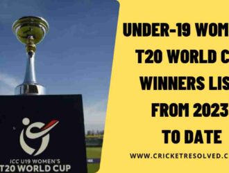 Under-19 Women’s T20 World Cup Winners List from 2023 to Date