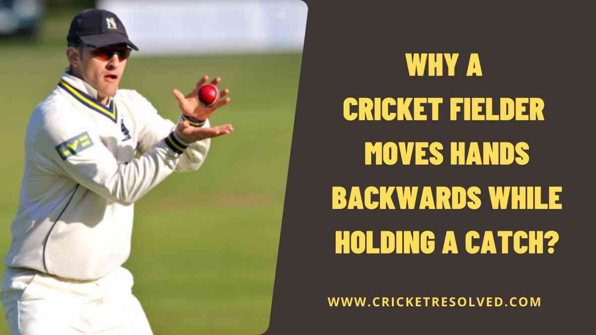 Why a Cricket Fielder Moves Hands Backwards While Holding a Catch?