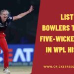 List: Bowlers to Take Five-Wicket Hauls in WPL History