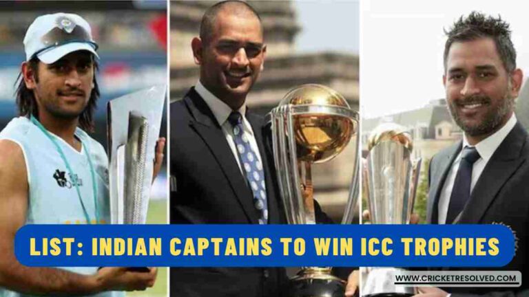 List: Indian Captains to Win (Senior Men’s) ICC Trophies