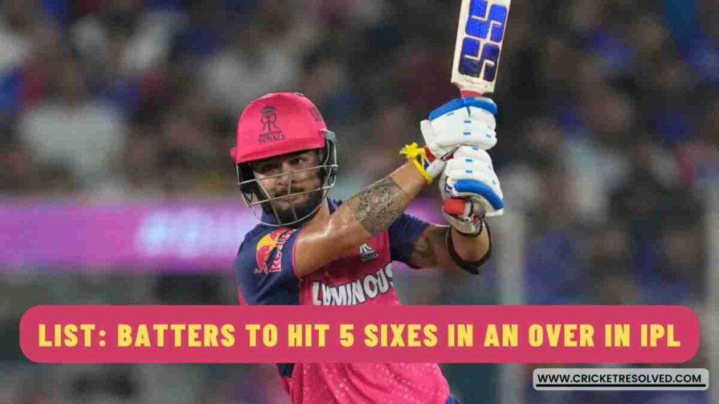List: Batters to Hit 5 Sixes in an Over in IPL