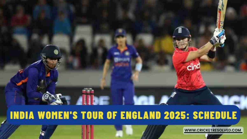 India Women's Tour of England 2025: Schedule