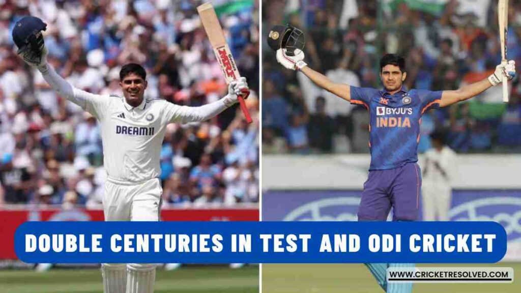 List: Batters with Double Centuries in Test and ODI Cricket