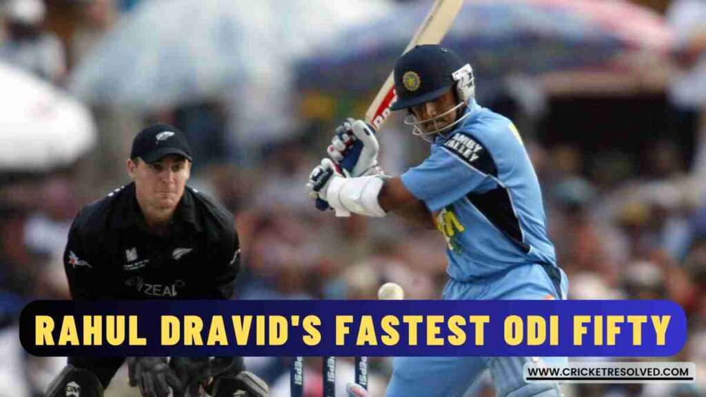 Rahul Dravid's Fastest ODI Fifty