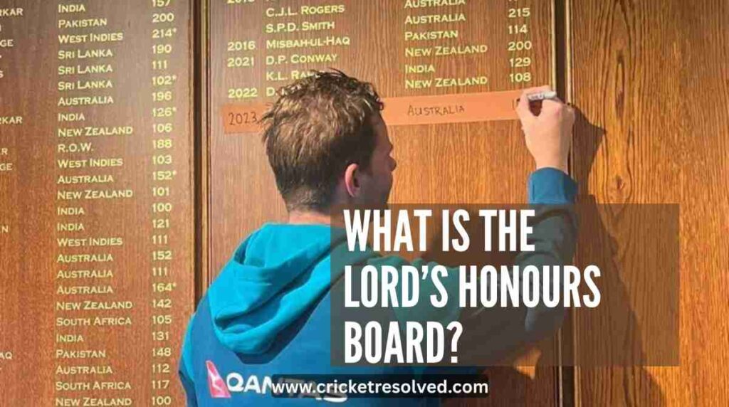 What is the Lord’s Honours Board?