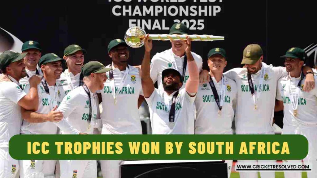 ICC Trophies Won by South Africa