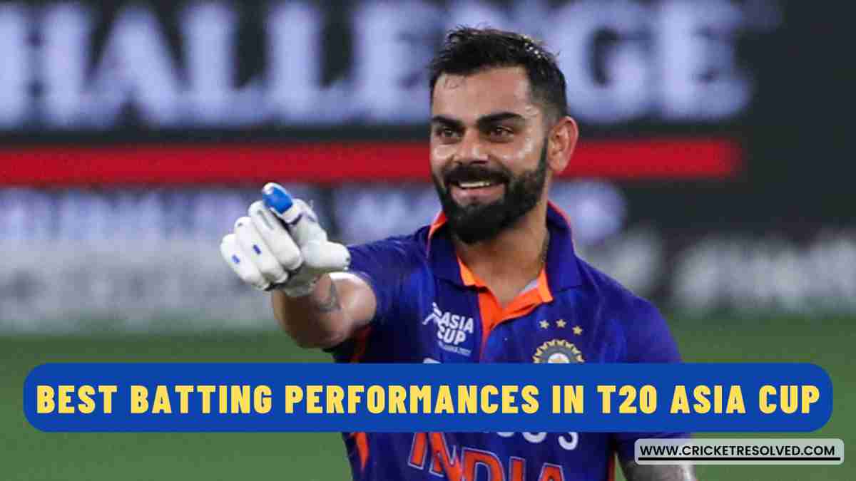 5 Best Batting Performances in T20 Asia Cup
