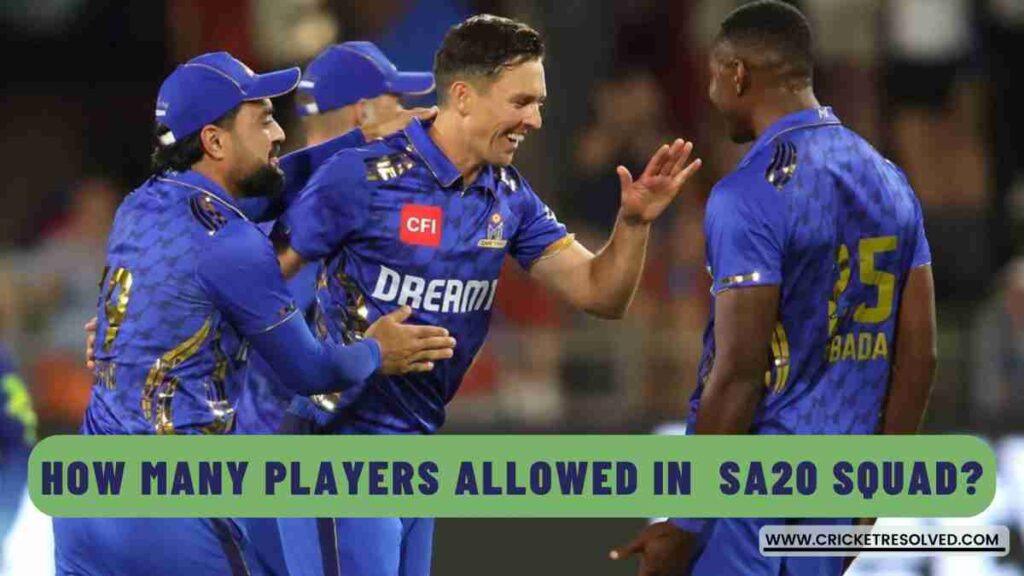How Many Players are Allowed in an SA20 Squad?