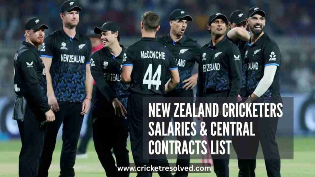 New Zealand Cricketers Salaries and Central Contracts List