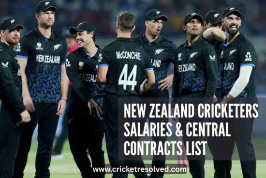 New Zealand Cricketers Salaries and Central Contracts List