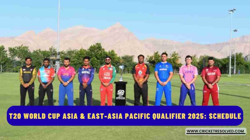 T20 World Cup Asia & East-Asia Pacific Qualifier 2025: Schedule, Teams, Squads, Venue, & Broadcast Details