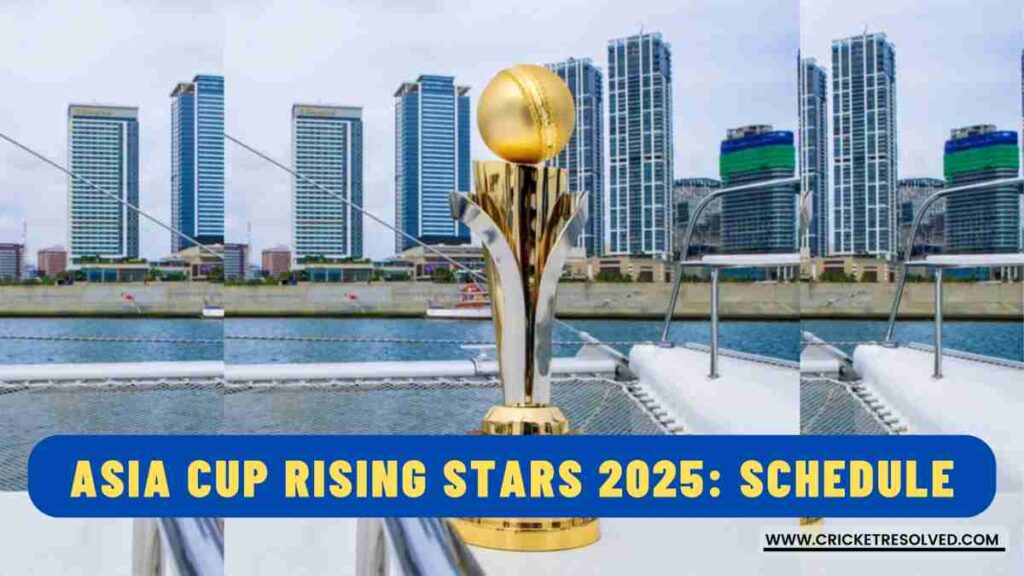 Asia Cup Rising Stars 2025: Schedule, Teams, Squads, Venues, & Broadcast Details