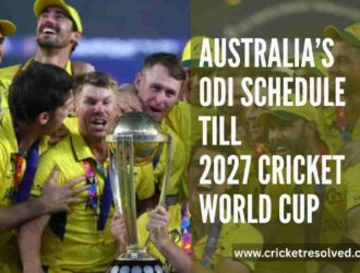 Australia’s ODI Schedule Till 2027 Cricket World Cup