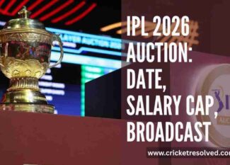 IPL 2026 Auction Details: Date, Salary Cap, Slots, Broadcast
