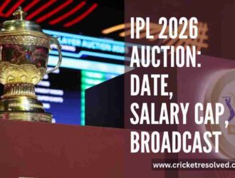 IPL 2026 Auction Details: Date, Salary Cap, Slots, Broadcast