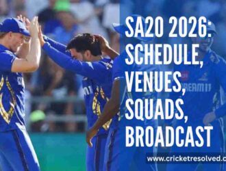 SA20 2026: Schedule, Teams, Squads, Venues, & Broadcast Details