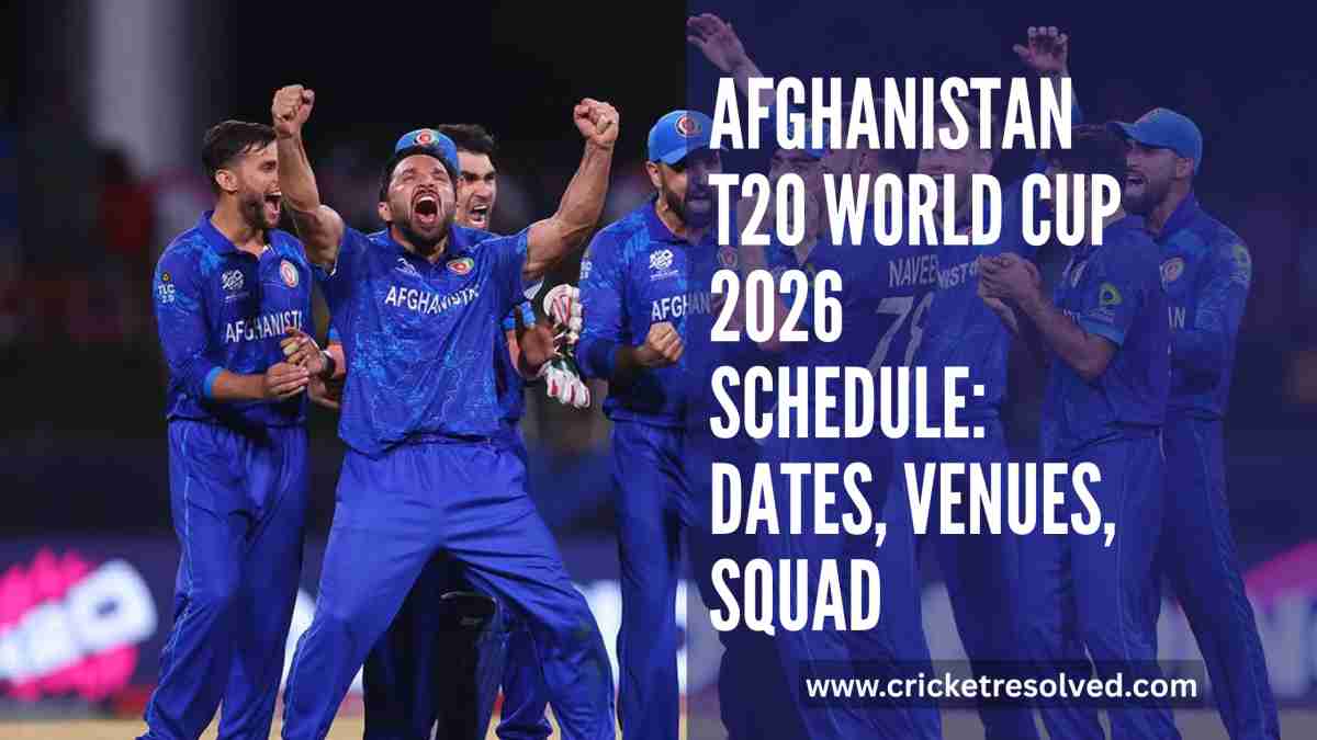 Afghanistan T20 World Cup 2026 Schedule: Dates, Venues, Squad