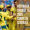 Australia Men’s Cricket Team 2026 Complete Schedule