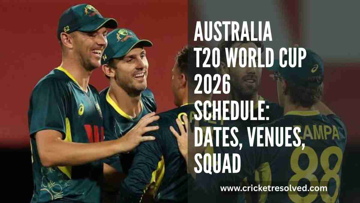 Australia T20 World Cup 2026 Schedule: Dates, Venues, Squad