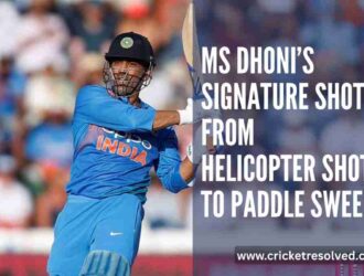 MS Dhoni’s Signature Shots: From Helicopter Shot to Paddle Sweep