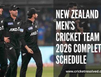 New Zealand Men’s Cricket Team 2026 Complete Schedule