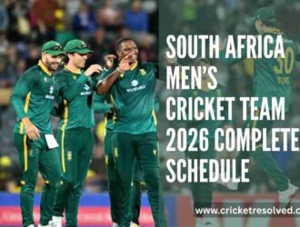 South Africa Men’s Cricket Team 2026 Complete Schedule
