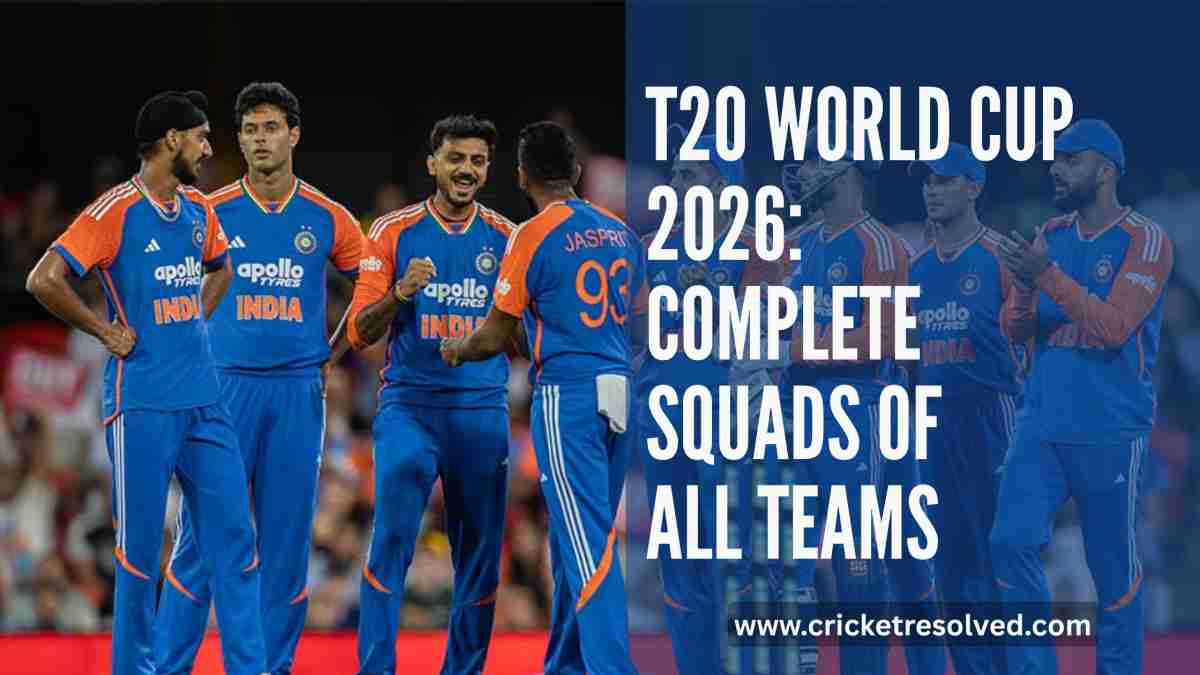 T20 World Cup 2026: Complete Squads of All Teams