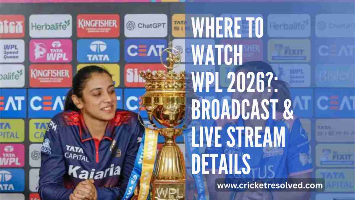 Where to Watch WPL 2026?: Broadcast & Live Stream Details
