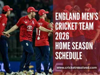 England Men’s Cricket Team 2026 Home Season Schedule