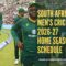 South Africa Men’s Cricket Team 2026-27 Home Season Schedule