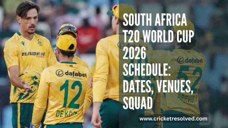 South Africa T20 World Cup 2026 Schedule: Dates, Venues, Squad ...