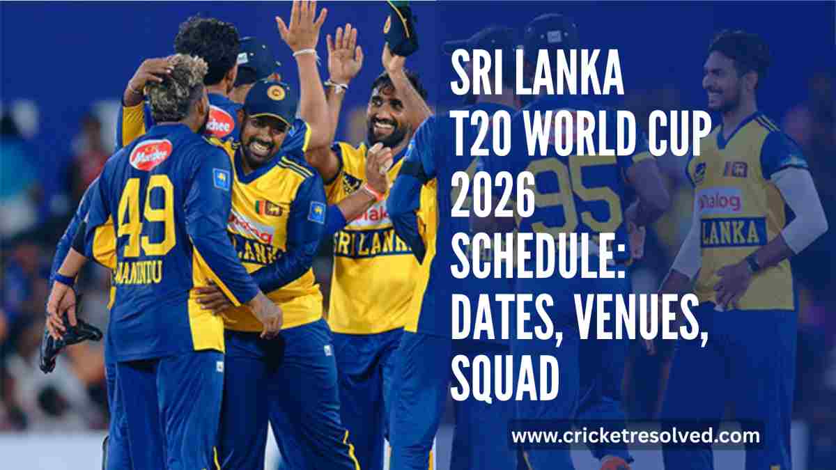 Sri Lanka T20 World Cup 2026 Schedule: Dates, Venues, Squad