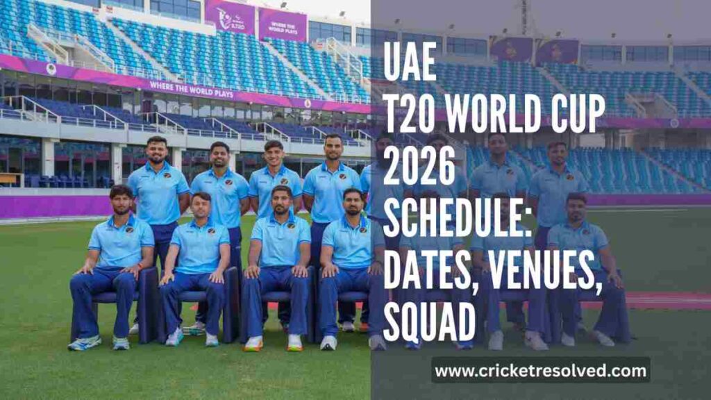 UAE T20 World Cup 2026 Schedule: Dates, Venues, Squad