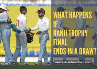 What Happens if Ranji Trophy Final Ends in a Draw?