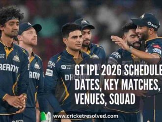 GT IPL 2026 Schedule: Dates, Key Matches, Venues, Squad