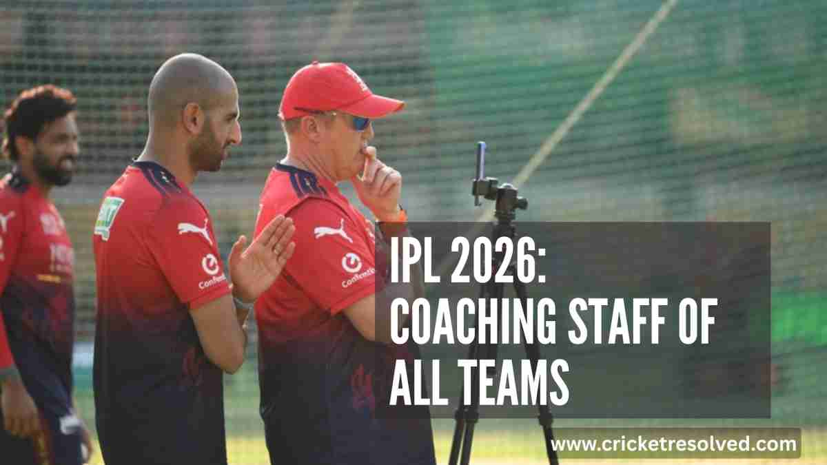 IPL 2026: Coaching Staff of All Teams