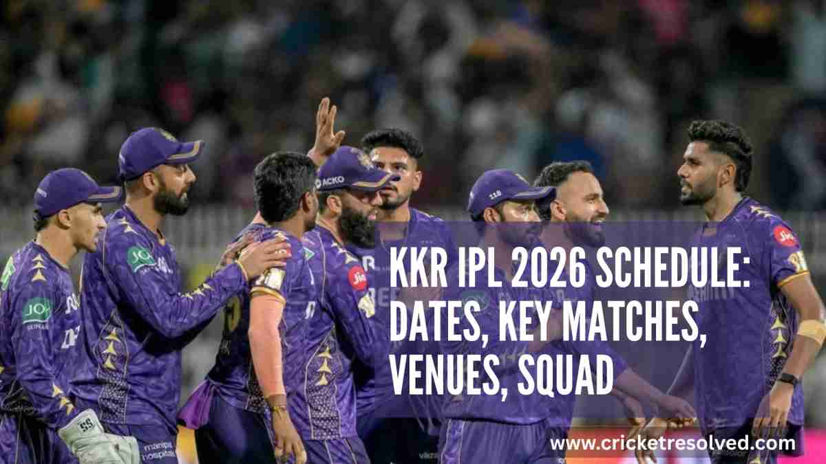 KKR IPL 2026 Schedule: Dates, Key Matches, Venues, Squad