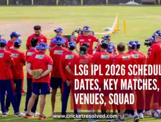 LSG IPL 2026 Schedule: Dates, Key Matches, Venues, Squad
