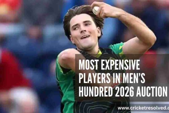 Top 5: Most Expensive Players in Men’s Hundred 2026 Auction