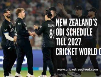 New Zealand’s ODI Schedule Till 2027 Cricket World Cup