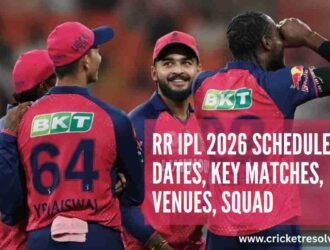 RR IPL 2026 Schedule: Dates, Key Matches, Venues, Squad