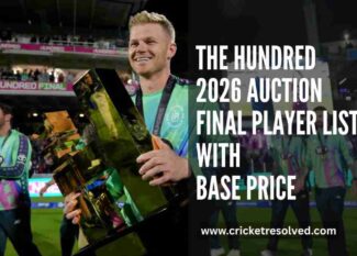 The Hundred 2026 Auction Final Player List with Base Price