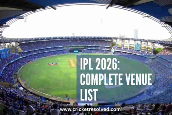 IPL 2026: Complete Venue List
