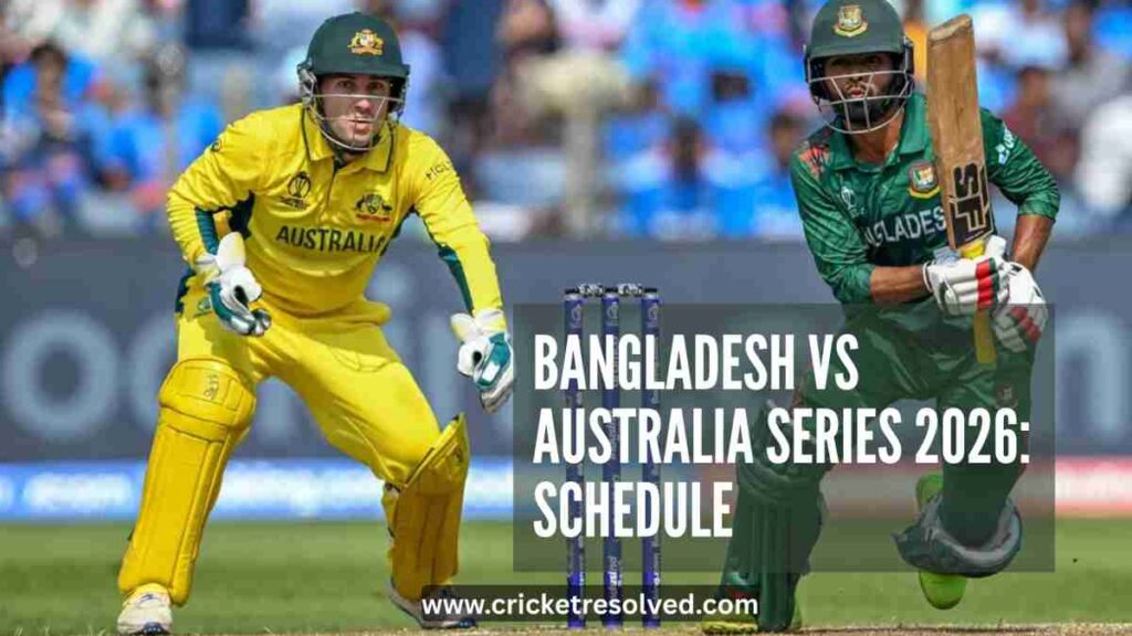 Bangladesh vs Australia Series 2026: Schedule, Venues, Squads, Broadcast Details